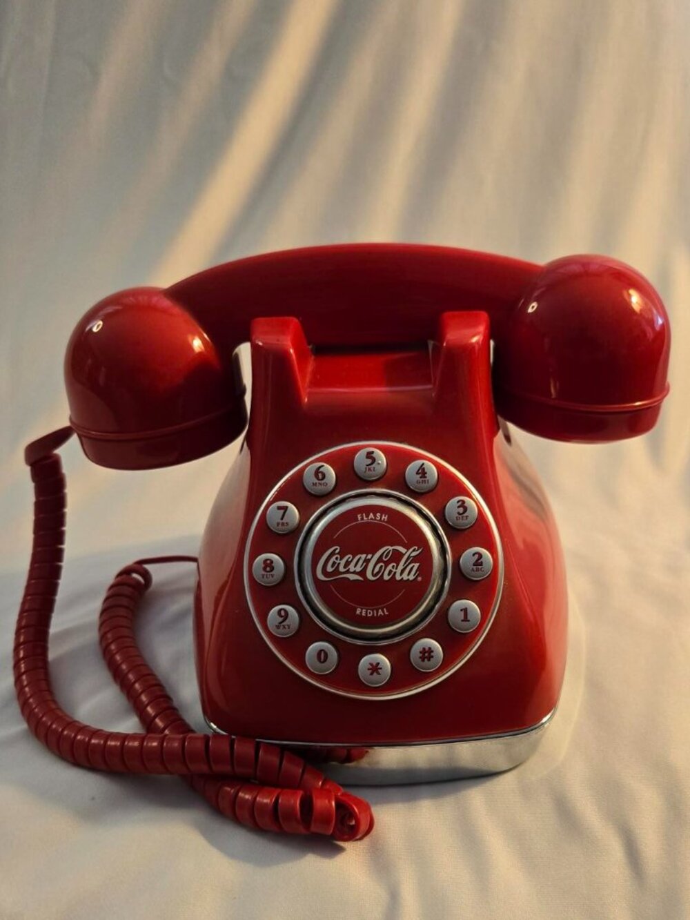 Coca Cola Snow Dome Home Phone Touch Tone Telephone 2001 Vintage